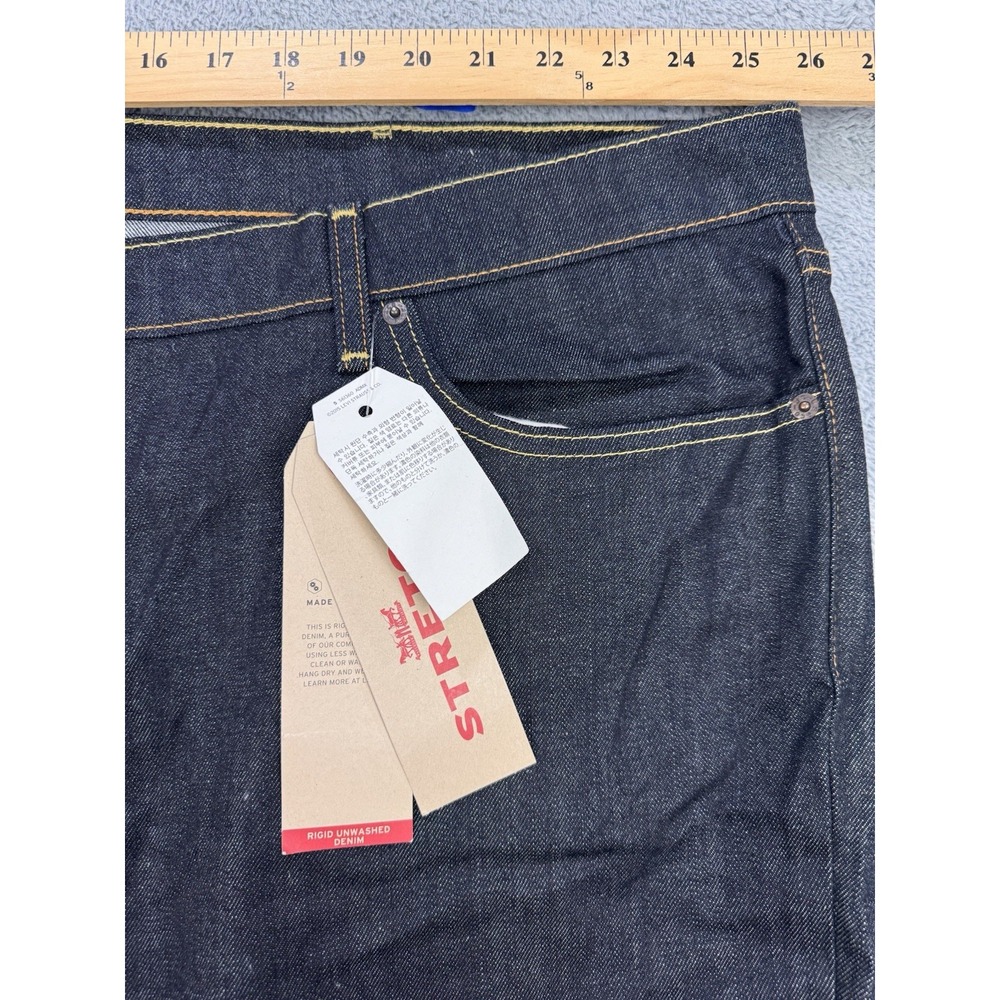 Levis 541 Jeans Men 52x30 Big and Tall Blue Athletic Fit Denim Dark Wash‎ NWT - Picture 4 of 10